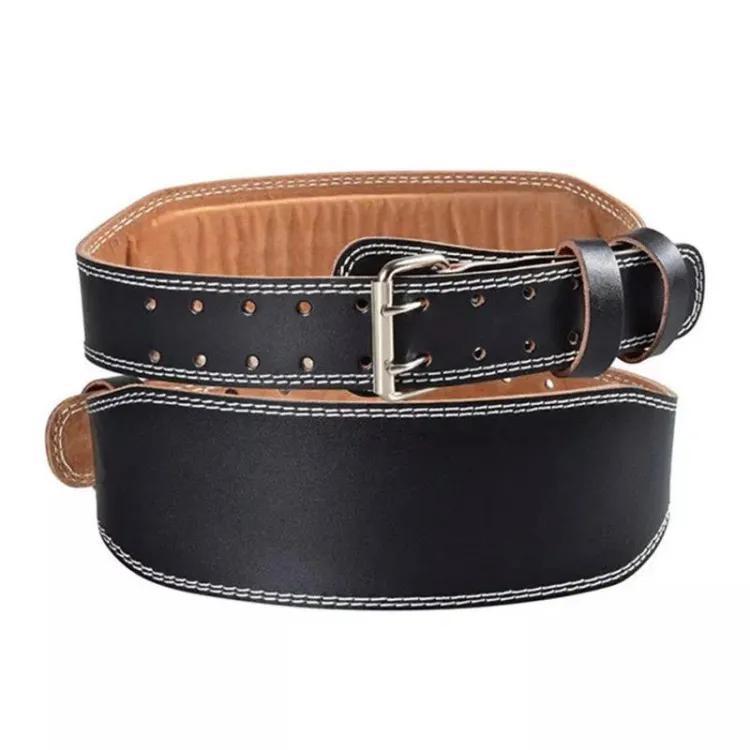Weightlifting Training Leather (Black on Brown)Belt Aliscofit