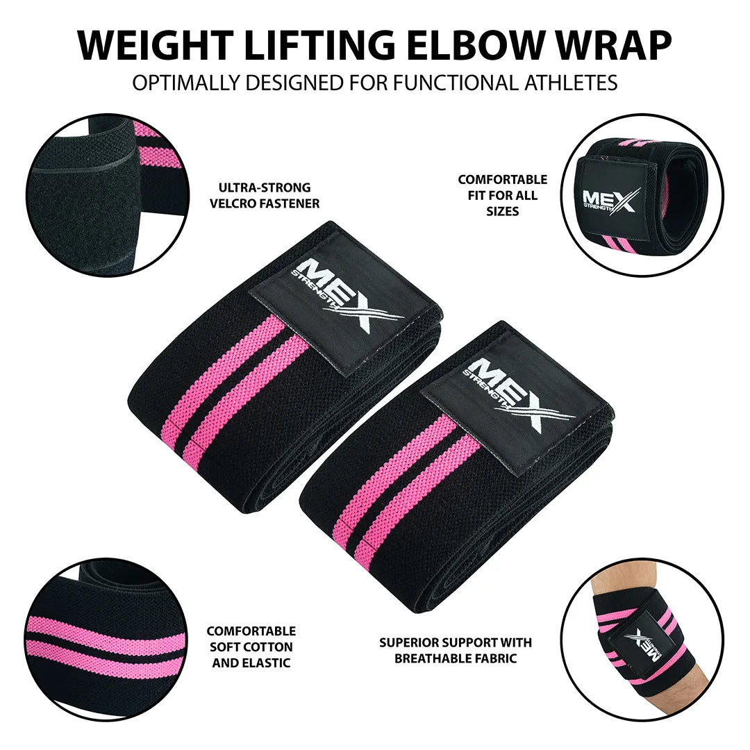 Elbow Wraps for Weightlifting Support