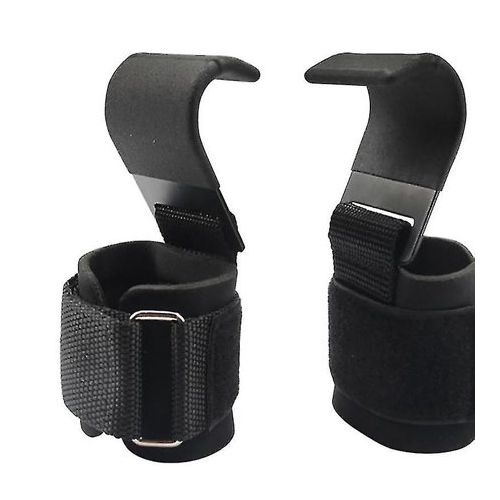 Weight Lifting Hooks (Pair) - Heavy Duty Lifting Wrist Straps, Hand Grip Support for Pull Day Workouts