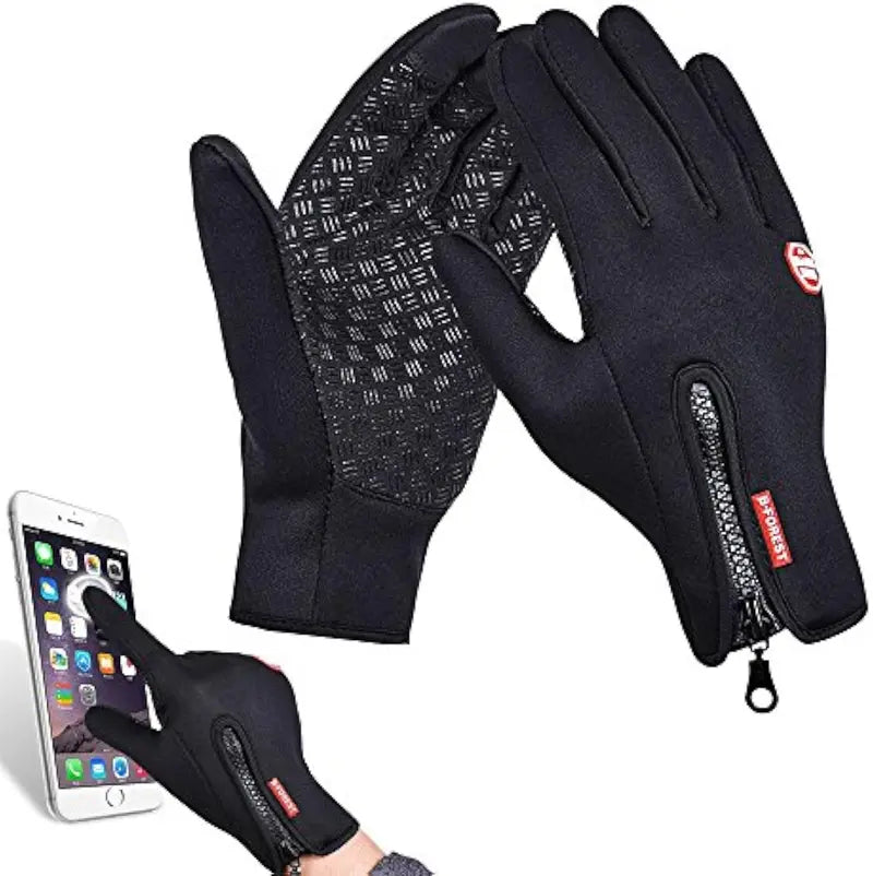 Waterproof Gloves,Outdoor Comfort Gym Gloves Black