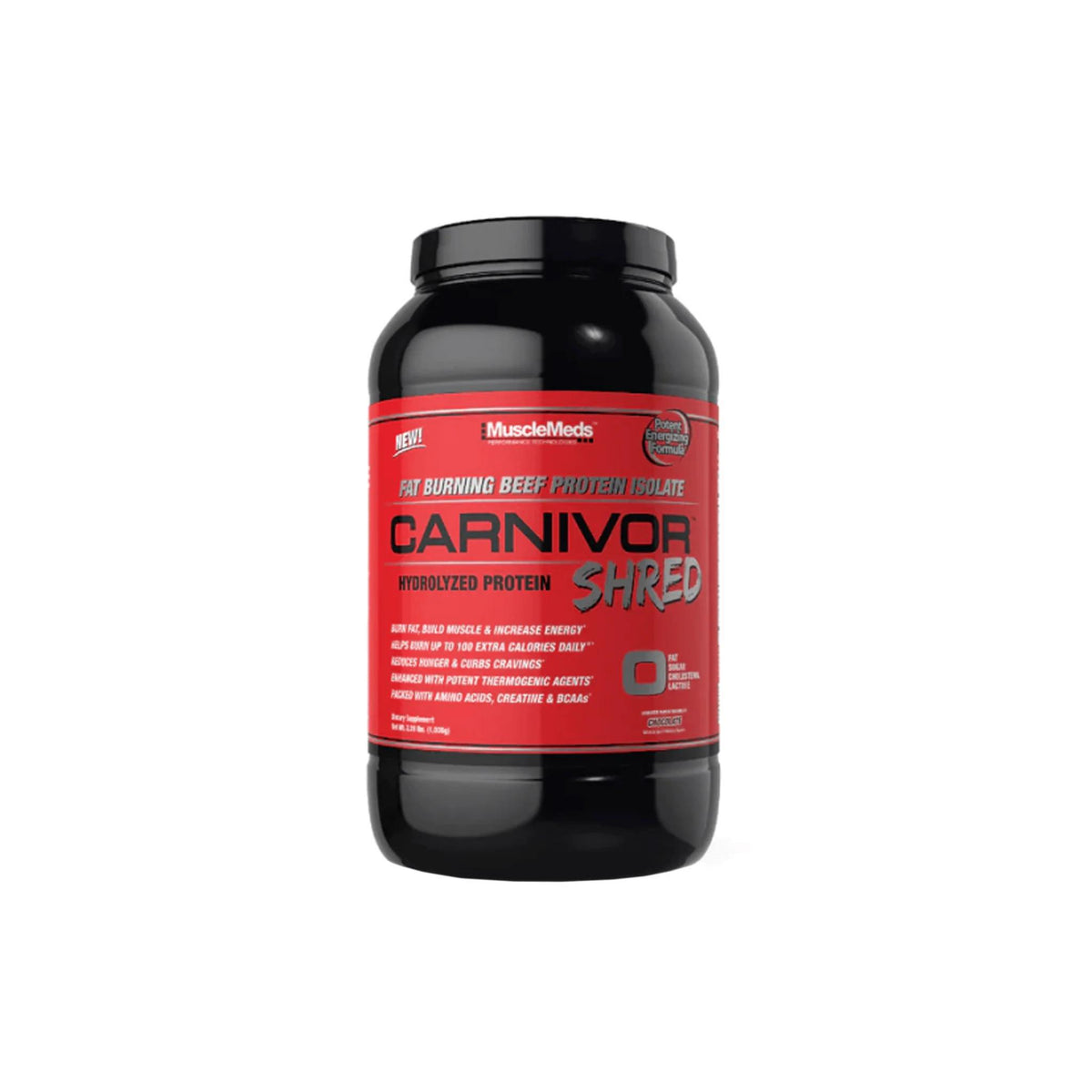 Carnivor Shred Fat Burning Hydrolyzed Beef Protein Isolate MuscleMeds Weightloss & Weight Management
