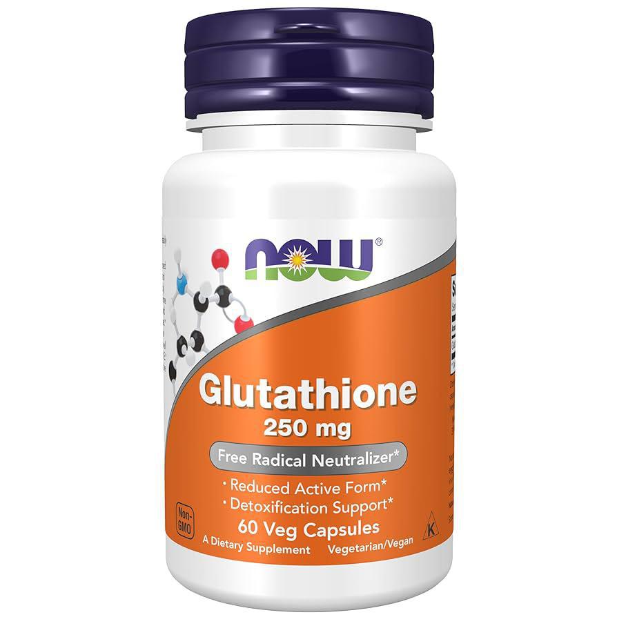 NOW Glutathione Supplements 500mg,30veg capsules