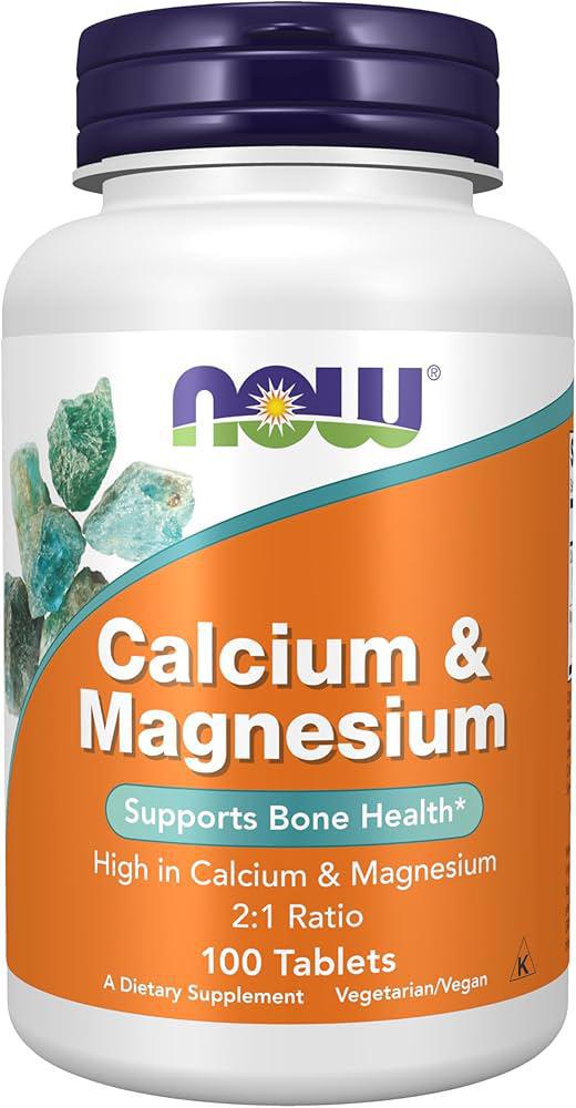 NOW Calcium & Magnesium 2:1 Ratio 100 Tablets