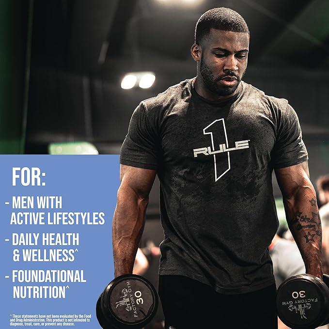 Rule 1 Men's Multi Active Lifestyle Multivitamin 90Tablets, 30servings