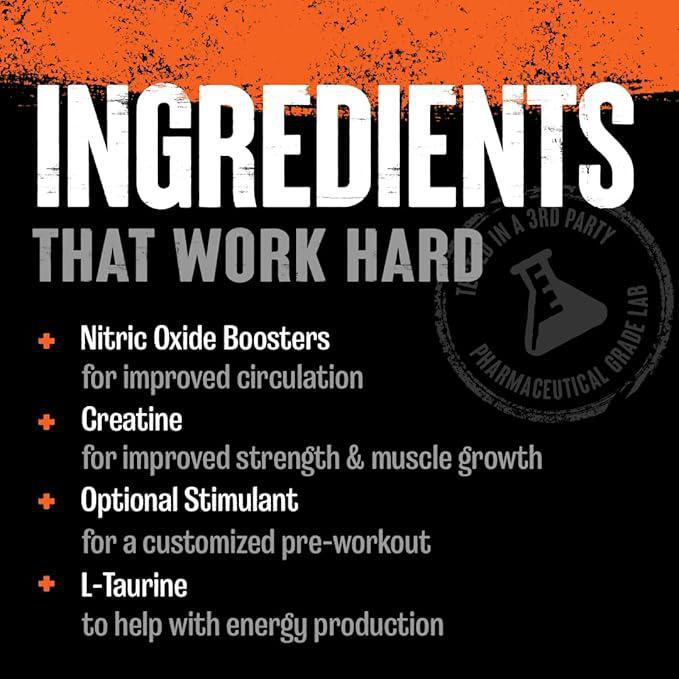 Animal Pump Pre-Workout Supplement – for Energy, Focus and Muscle Volumizing, with Nitric Oxide Boosters Including Stims and Nootropics, Creatine, and Ultimate Pump Enhancer, 30 Packs