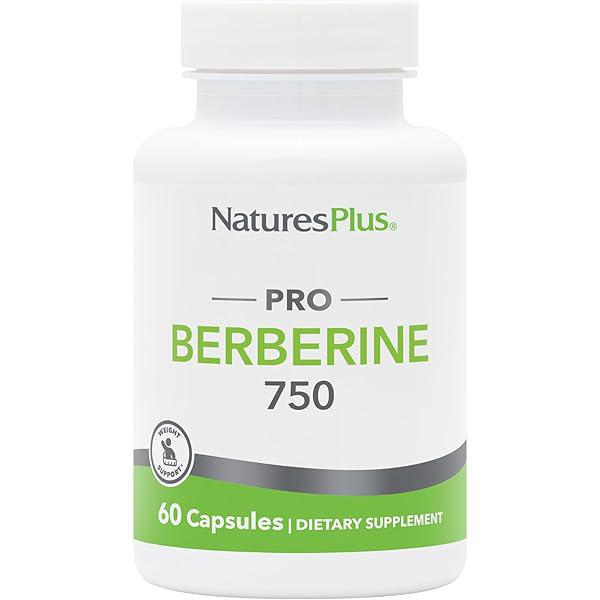 Natures Plus PRO Berberine 750 mg - 60 Capsules - Supports Healthy Metabolism - Non-GMO, Vegan & Gluten Free - 30 Servings