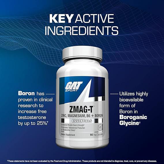 GAT Sport Essentials ZMAG-T Zinc, magnesium, B6 + boron, 90 capsules vegetales