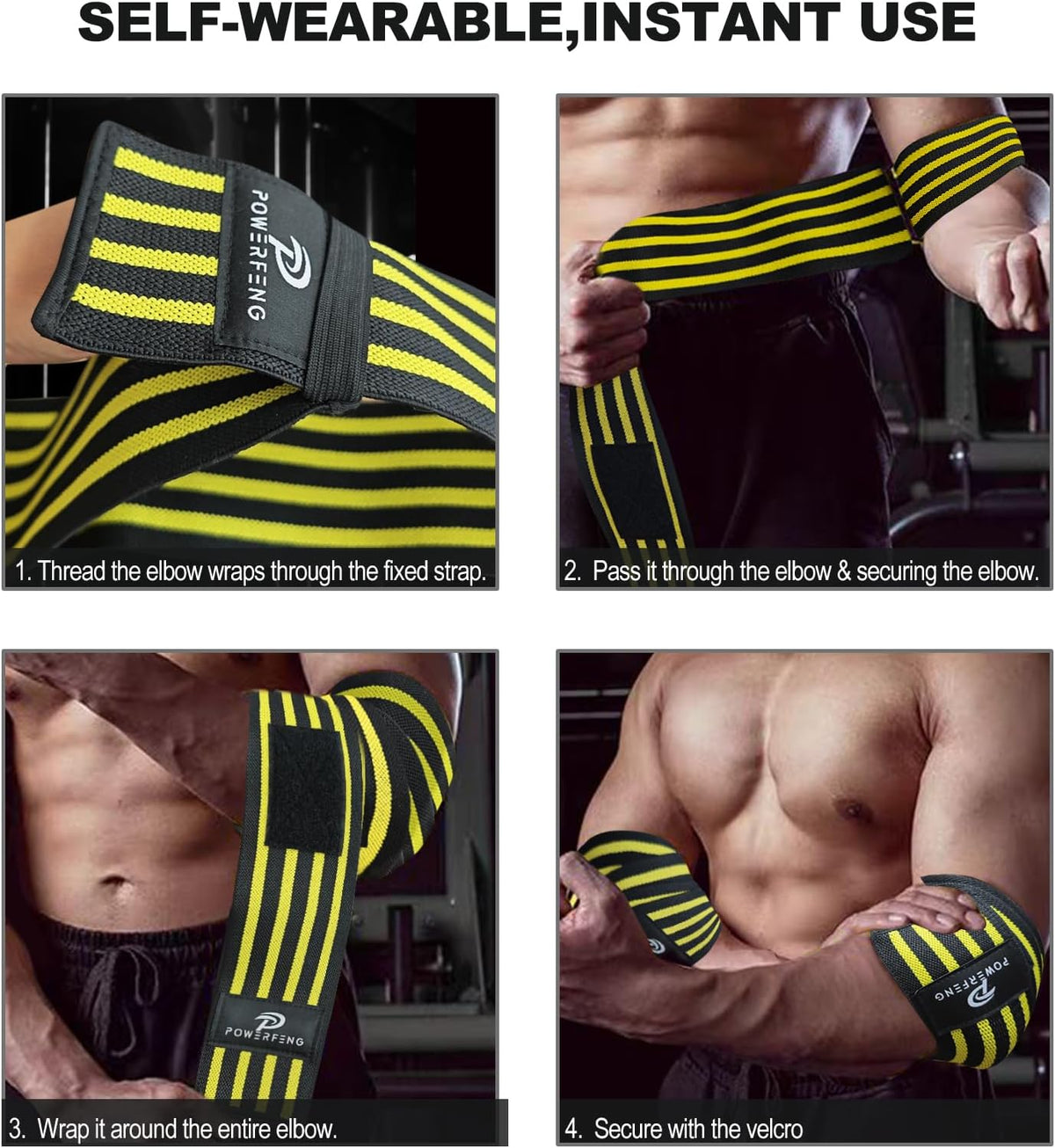 Elbow Wraps for Weightlifting Support