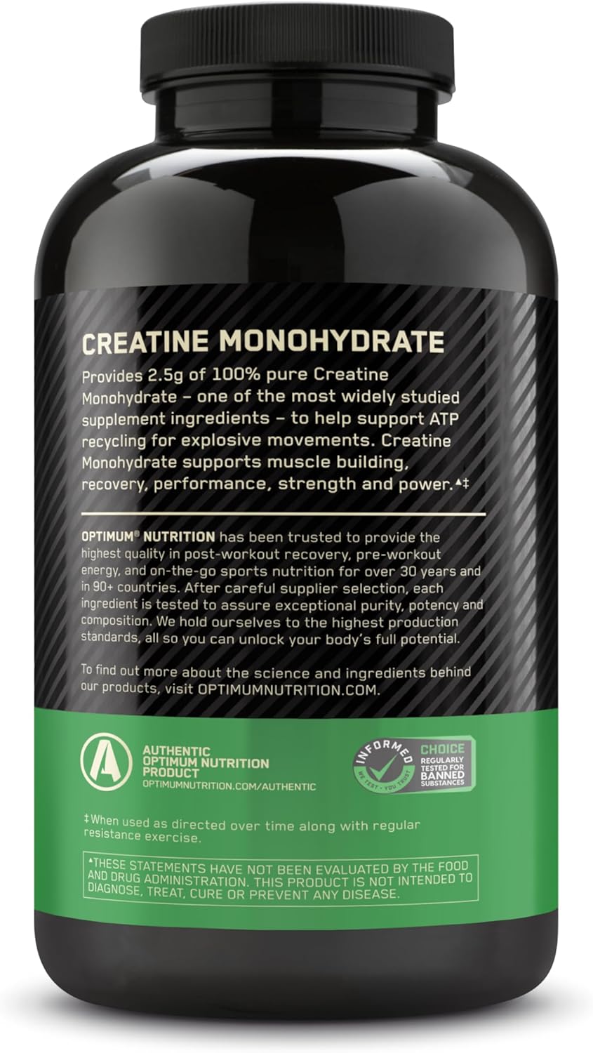 Optimum Nutrition Micronized Creatine Capsules 200 capsules (100 Servings)