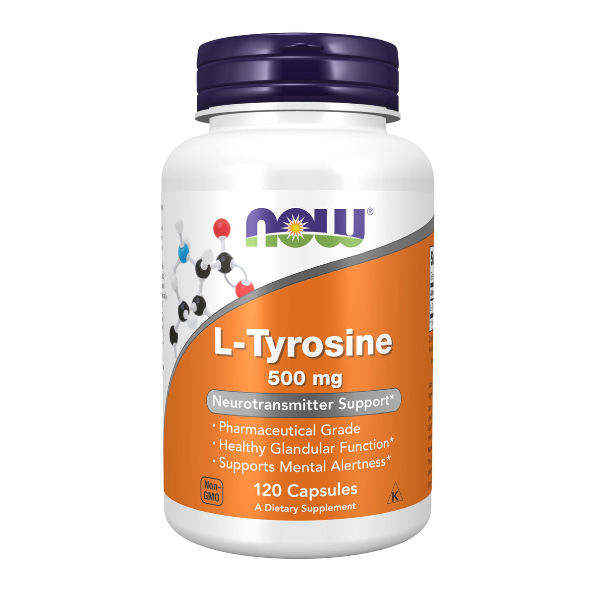 Now L-Tyrosine Neurotransmitter Support 500 mg 120Capsules