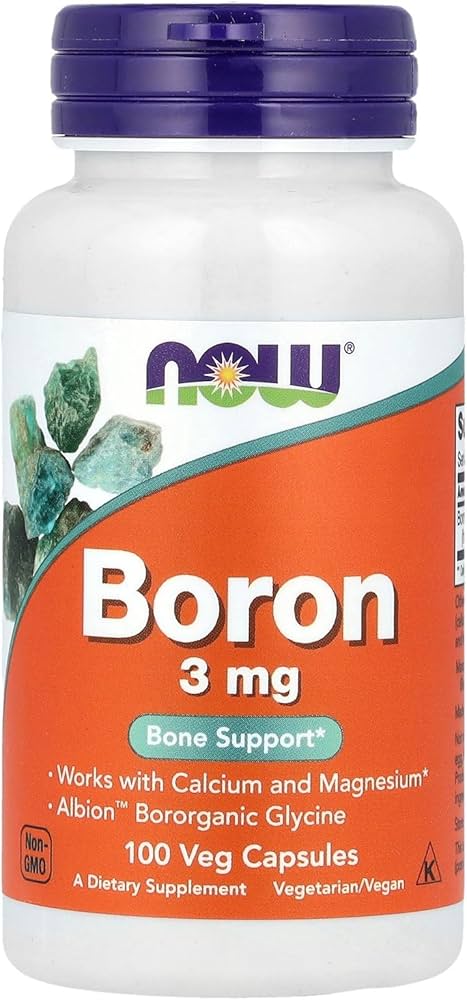 Now Boron 3mg 100 Veg Capsules