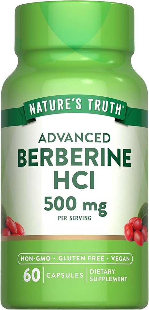 Nature's Truth Berberine Hcl 500 mg 60Capsues