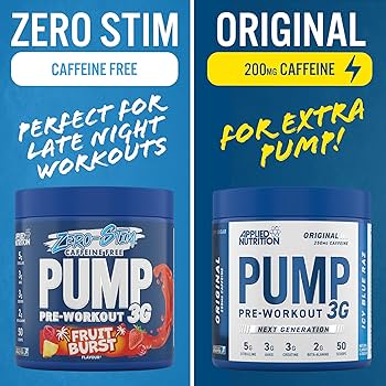 Applied Nutration Pump 3G - Pre Workout with Caffeine 375g | 50 Scoops