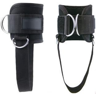 Ankle kickback attachment for cable machine glute workouts.