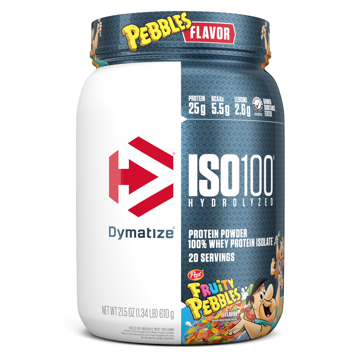 Dymatize Iso-100 Whey Protein Powder Isolate Hydrolysed 650g/1.43lb(20serving)