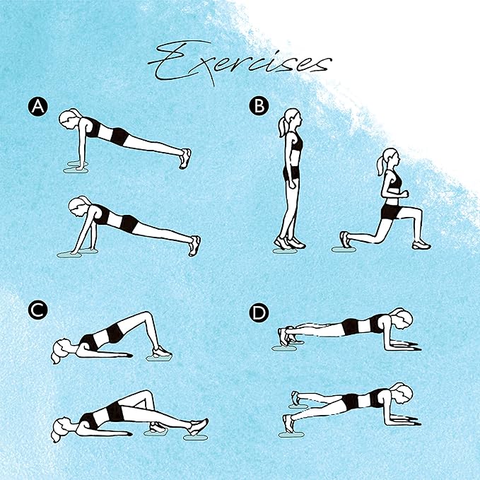 Fitness sliding gliding discs for full-body workouts.