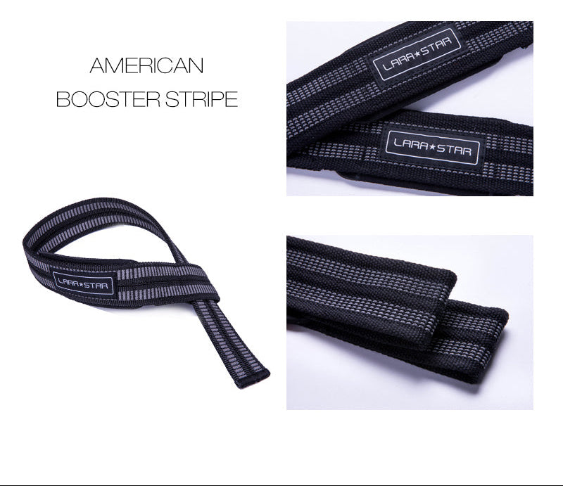 Fitness weight lifting straps for deadlifts and strength training.