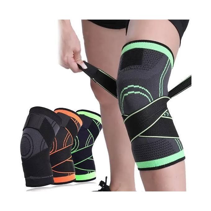 Knee Compression Sleeve with Straps  Support 