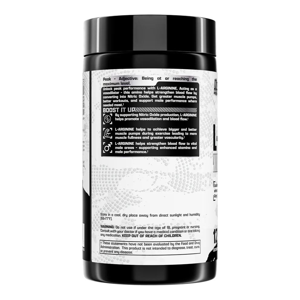 Nutrex Research L-Arginine 1000 mg Capsules - Nitric Oxide Booster for Enhanced Blood Flow,
