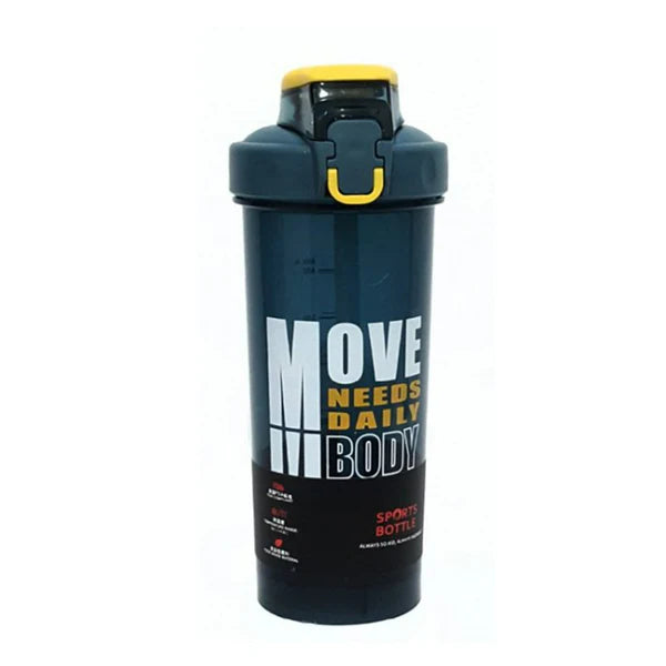 Sport Fitness Shaker Bottle Inspirational Move Your Body