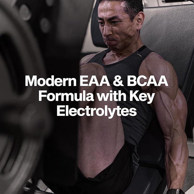 MuscleTech Platinum EAA+ fruit punch supplement packaging