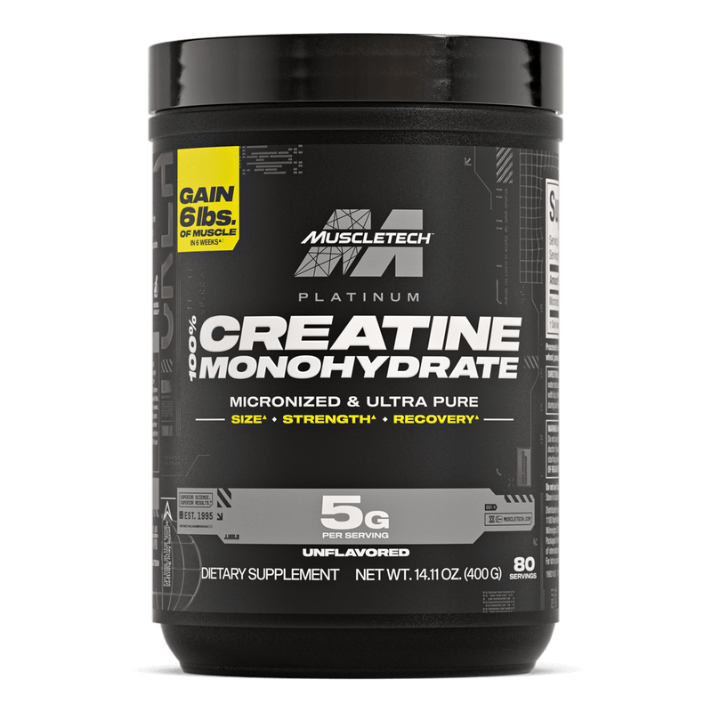 Muscletech Platinum Creatine Monohydrate Powder Pure Micronised 80 servings
