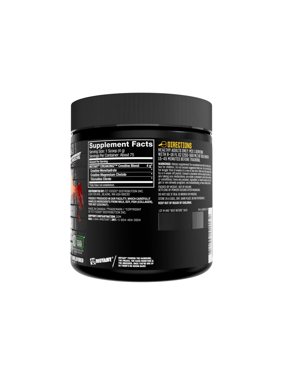 Mutant Creakong Creatine 300g 75servings