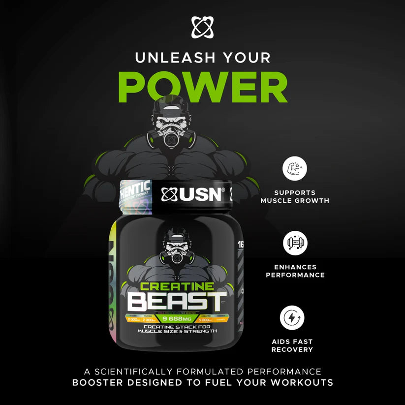 USN Creatine Beast Powder 960g 8servings(16scoops)