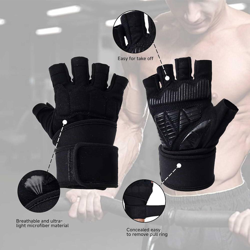 Comfort Weight Training Glove with Wrist Strap