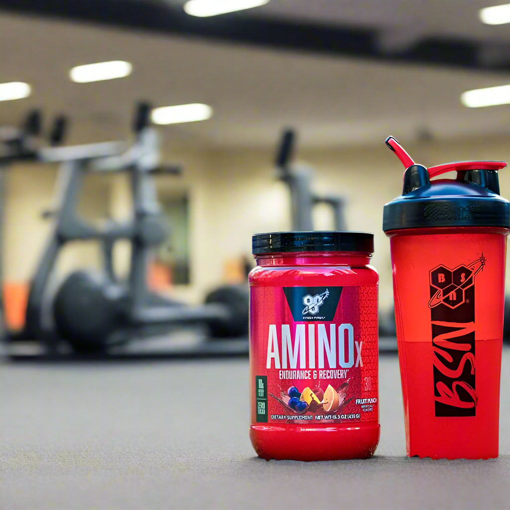 BSN Amino X Grape BCAA Powder - 30 Servings