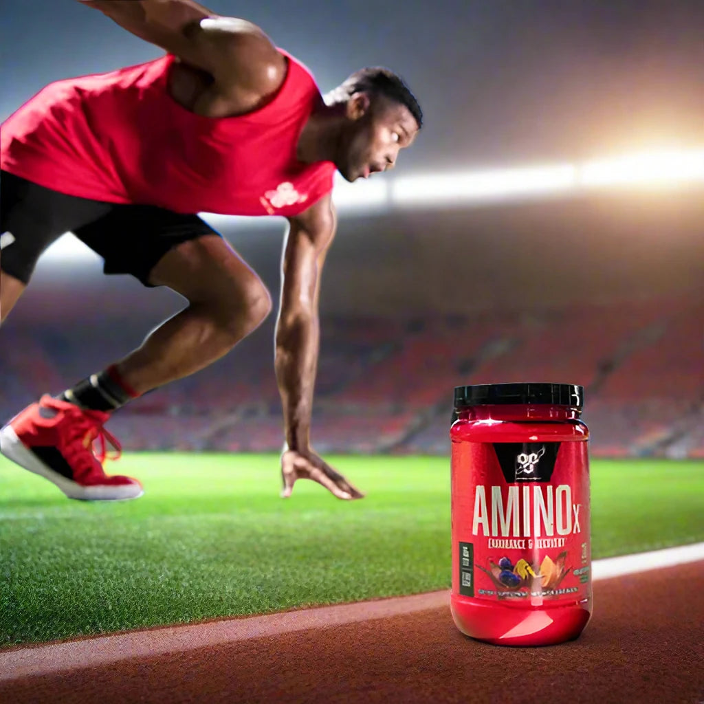 BSN Amino X Grape BCAA Powder - 30 Servings