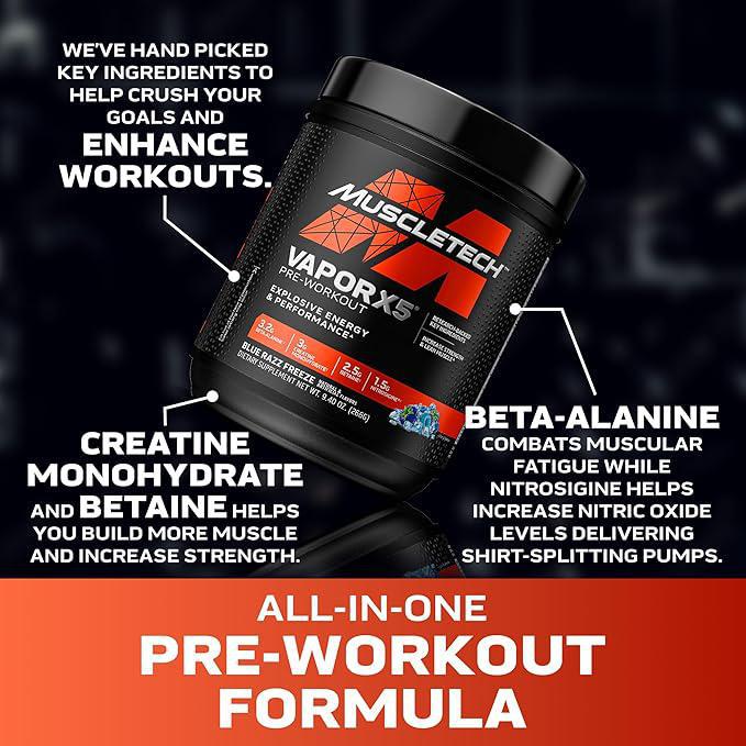 MuscleTech Vapor X5 Preworkout 30servings /266G