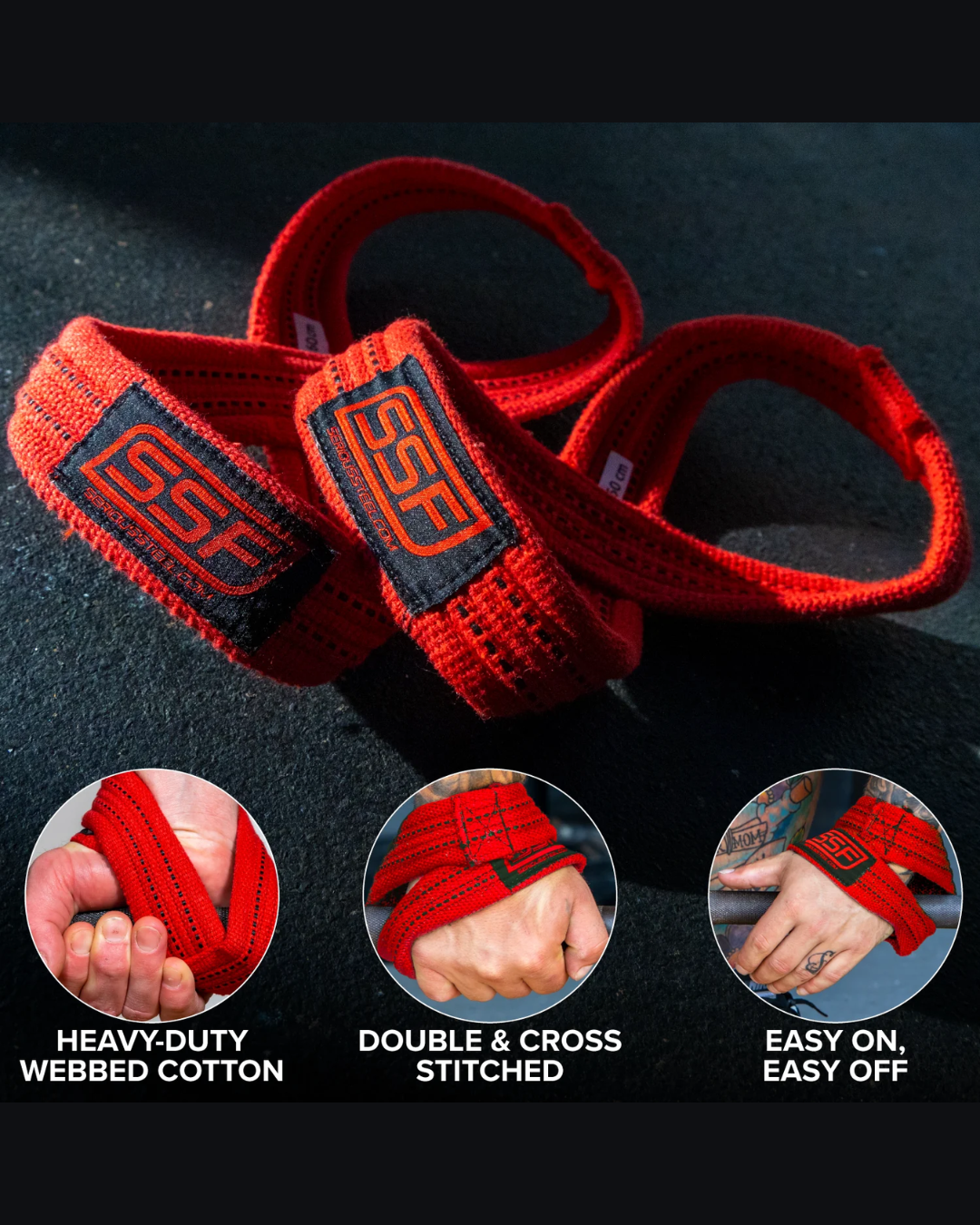 Figure 8 Deadlift straps heavy duty wrist support straps