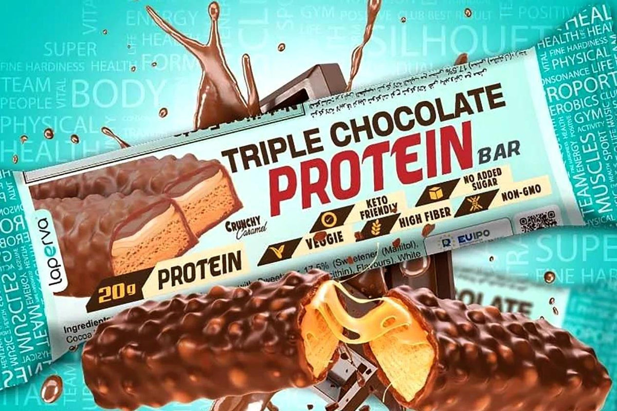 laperva triple chocolate protein bar 20g