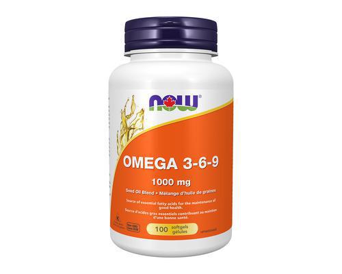 NOW Omega 3-6-9 1000mg 100 Softgels