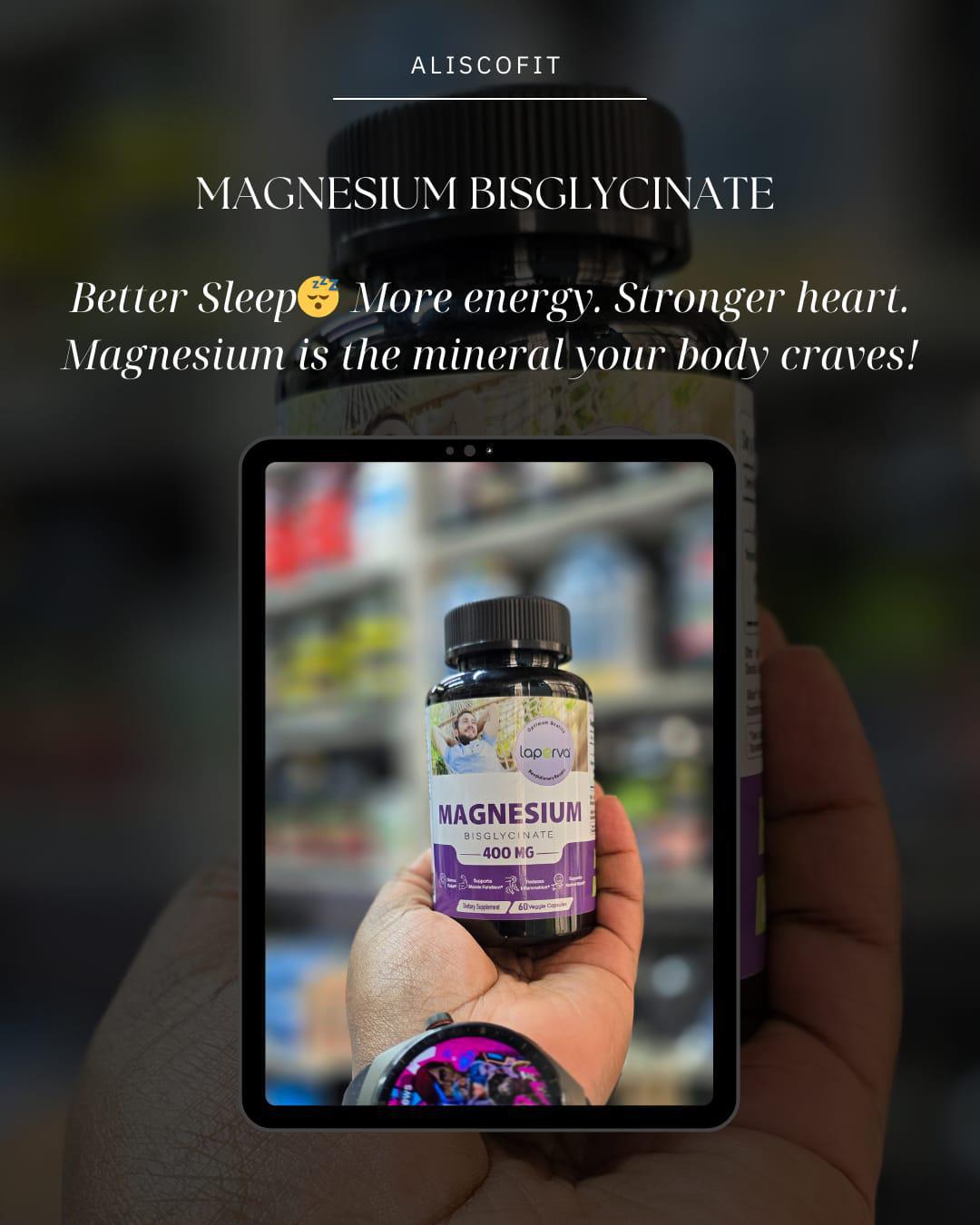 Laperva Magnesium Bisglycinate, 400 mg