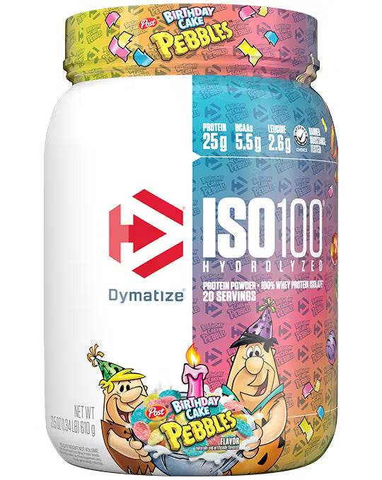 Dymatize Iso-100 Whey Protein Powder Isolate Hydrolysed 650g/1.43lb(20serving)
