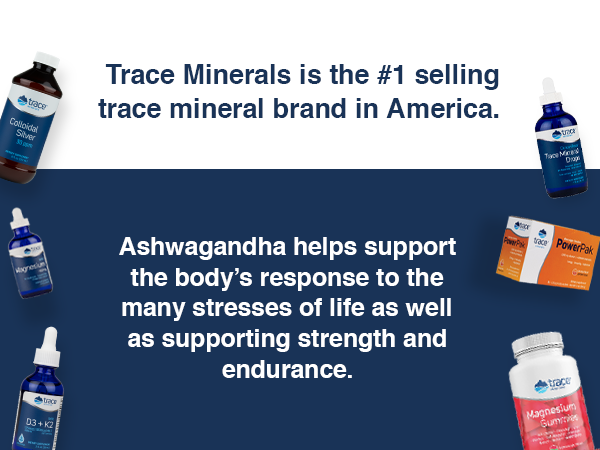 Trace Ashwagandha Gummies Adaptogen Gummies 300mg, 60 Gummies 30 Servings