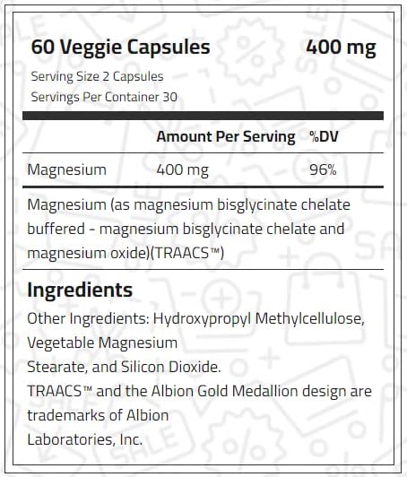 Laperva Magnesium Bisglycinate, 400 mg