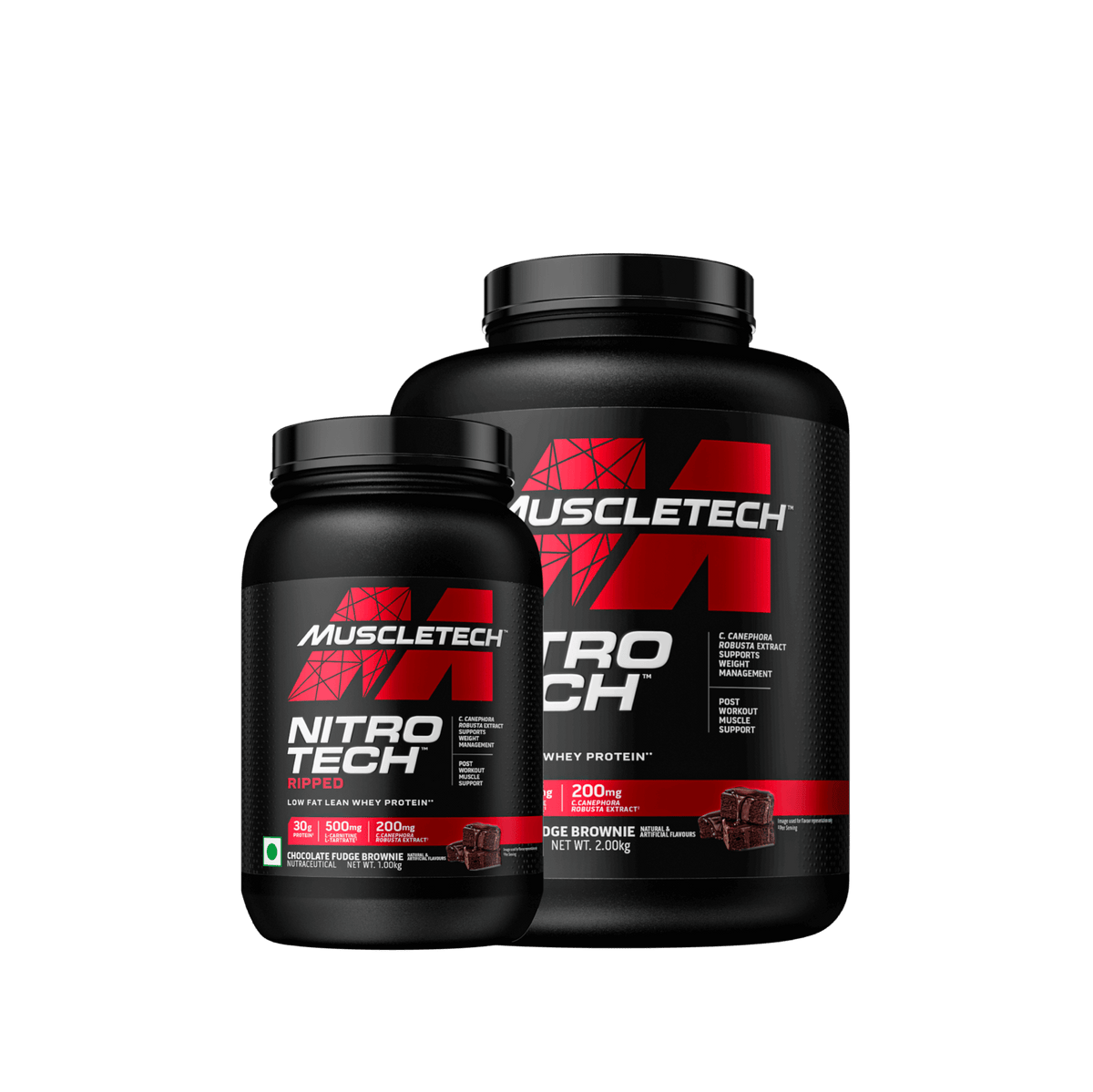 muscletech nitro tech ripped whey protein powder
