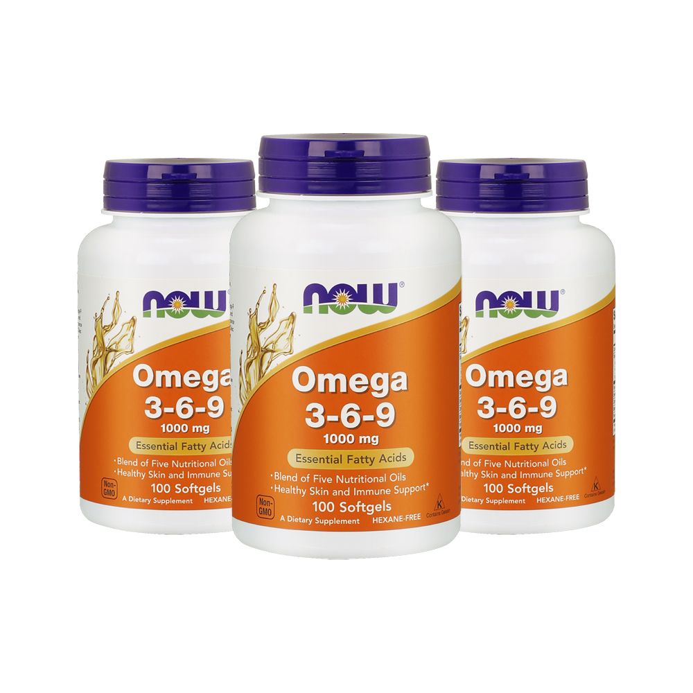 NOW Omega 3-6-9 1000mg 100 Softgels