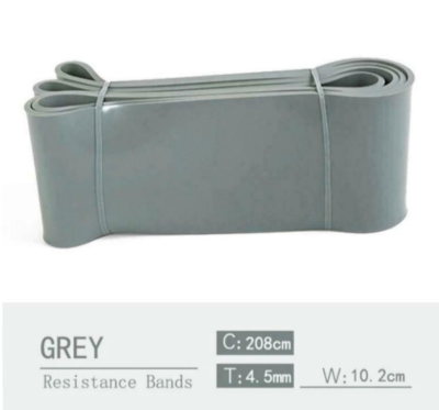 Heavy Duty Latex Resistance Band workout bands Aliscofit GREY