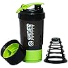 Spider Gym Shaker Bottle 500ML with 2 Pill Compartments