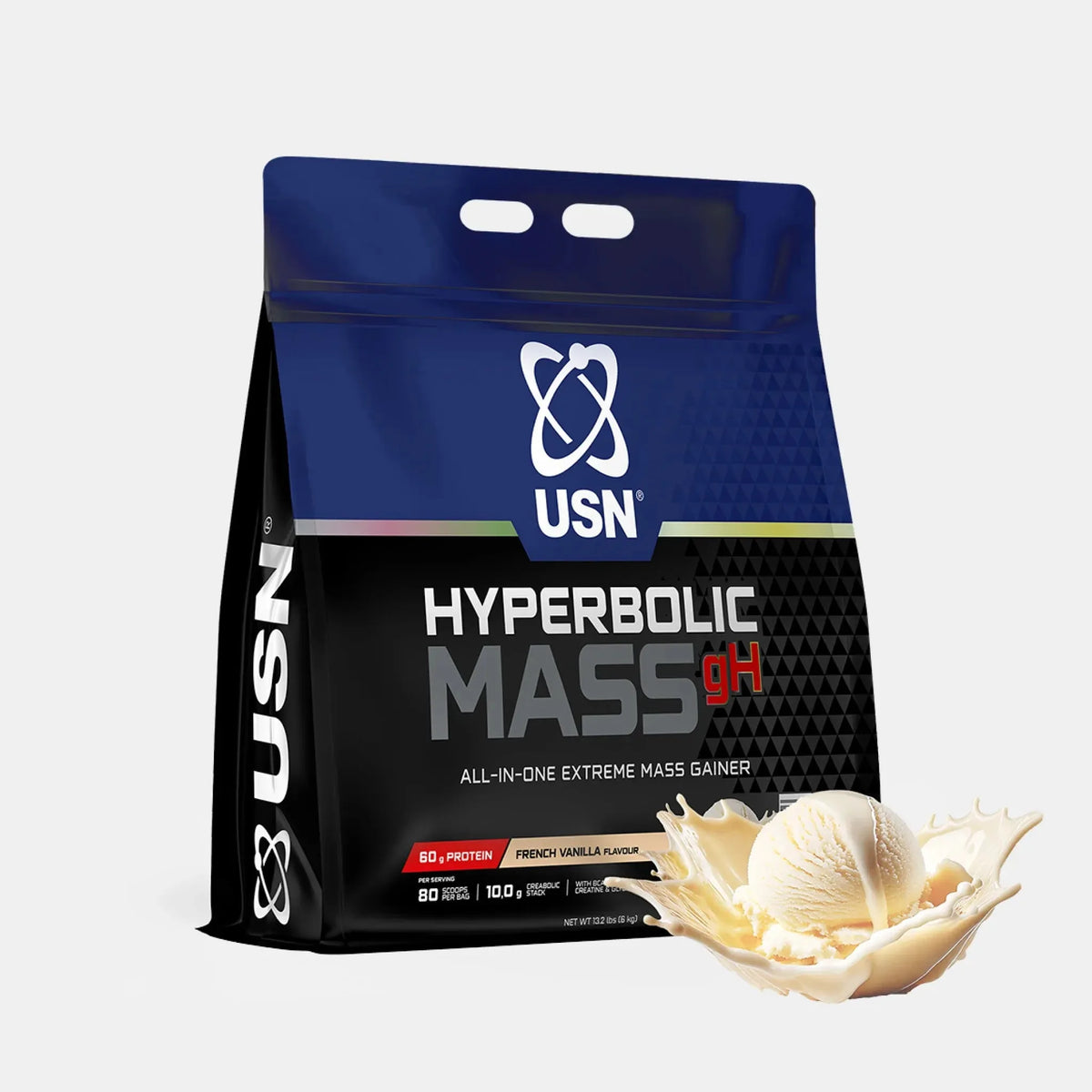USN Hyperbolic Mass gH 2kg (26Scoops) Mass Gainer