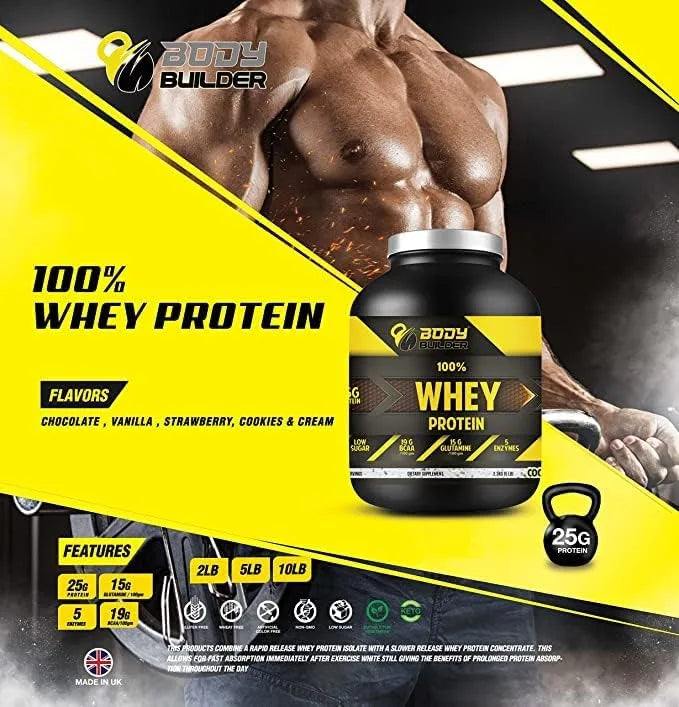 Body Builder 100% Whey Protein 25g 4lbs(1.81kg) 54servings