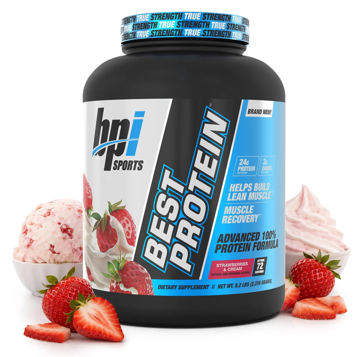 BPI Sports  Whey Protein Powder 5.1lbs(2329) 69Servings