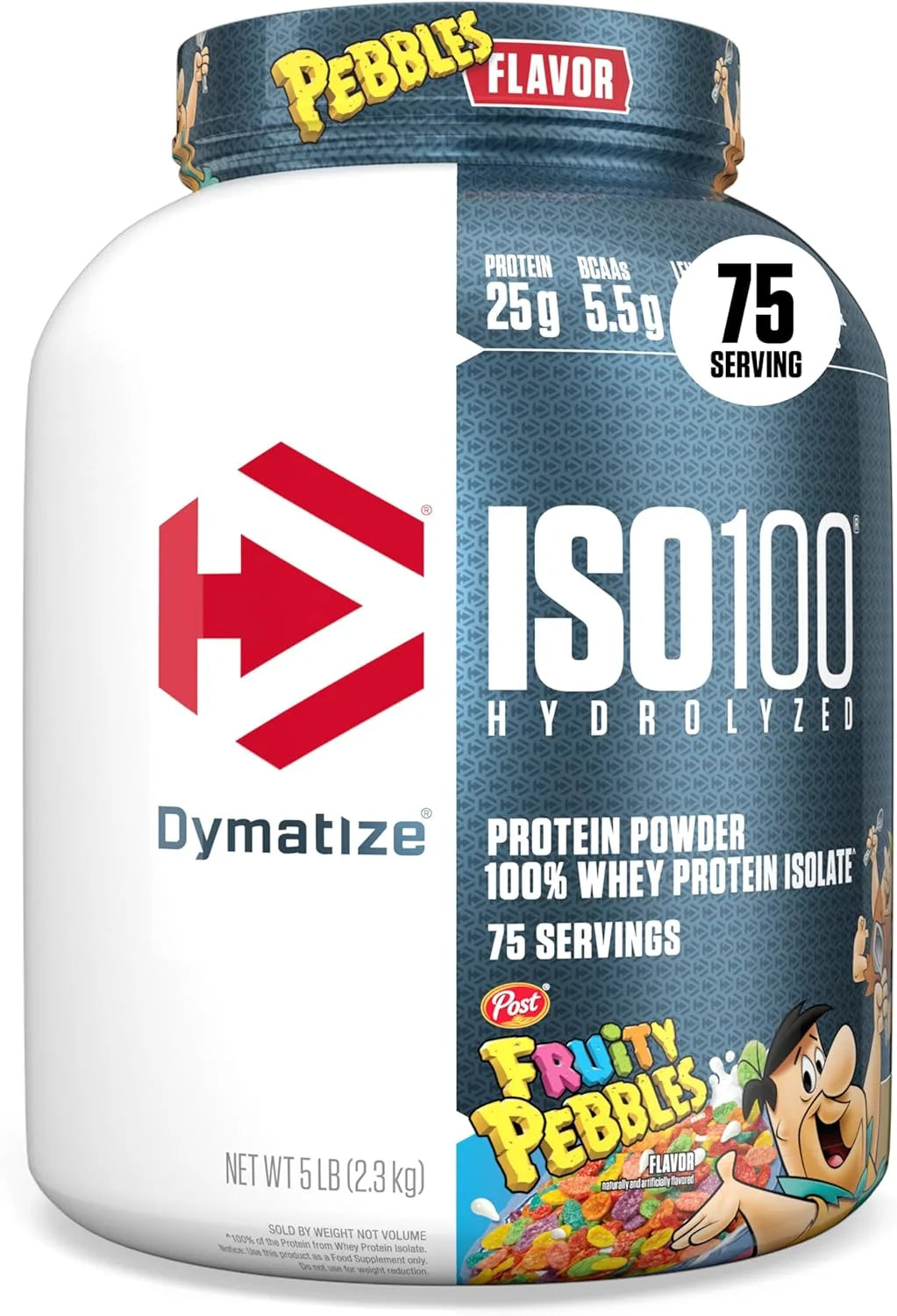 Dymatize ISO 100 Whey Protein Hydrolyzed Isolate 2.3KG 5LB (70/76Scoops) per Flavour