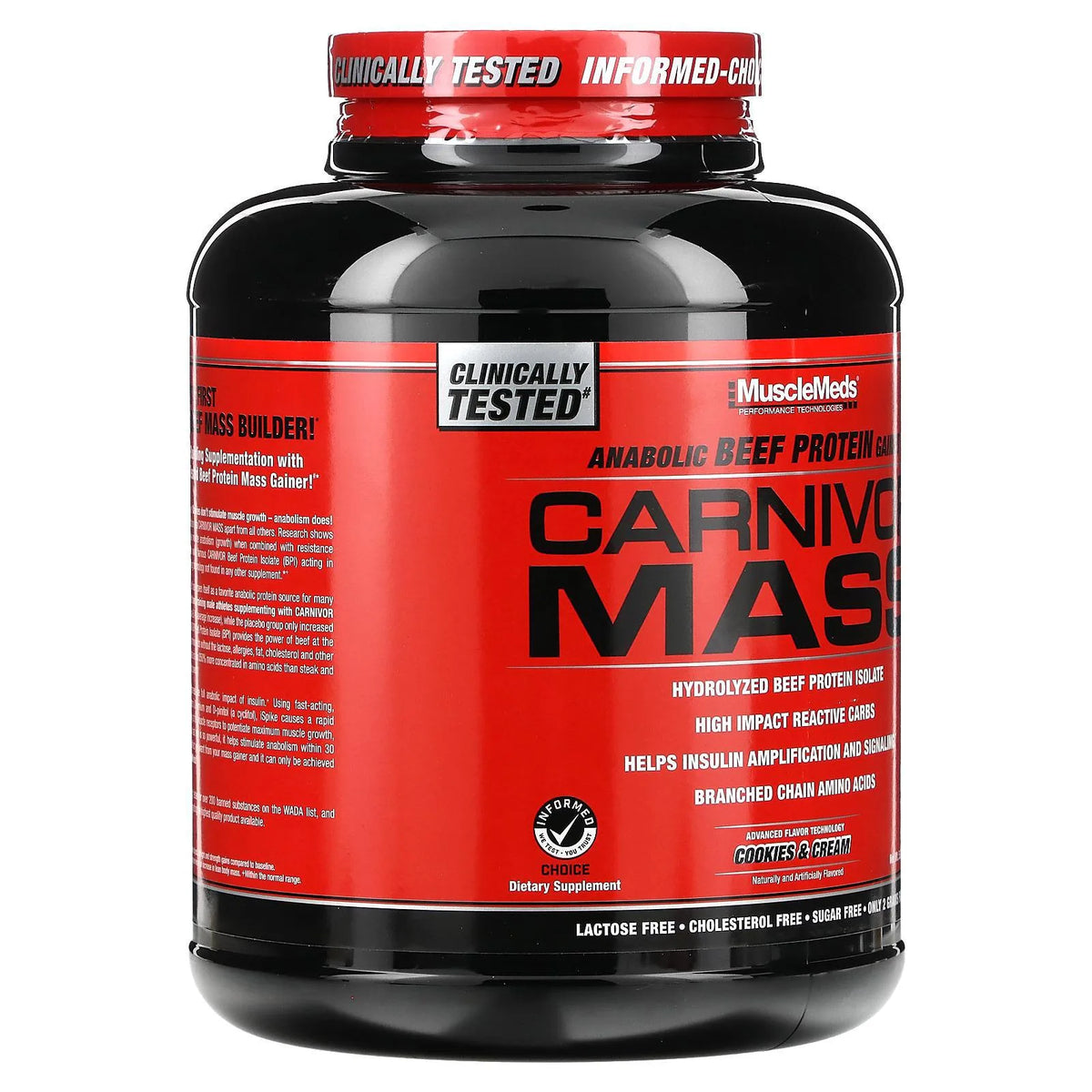 Carnivor Mass Anabolic Beef Protein Mass Gainer/ Lean Bulk