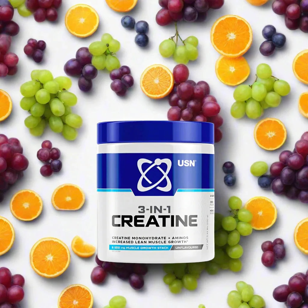 USN 3in1 Creatine Monohydrate & Aminos 0.44lbs(200g) 36Servings
