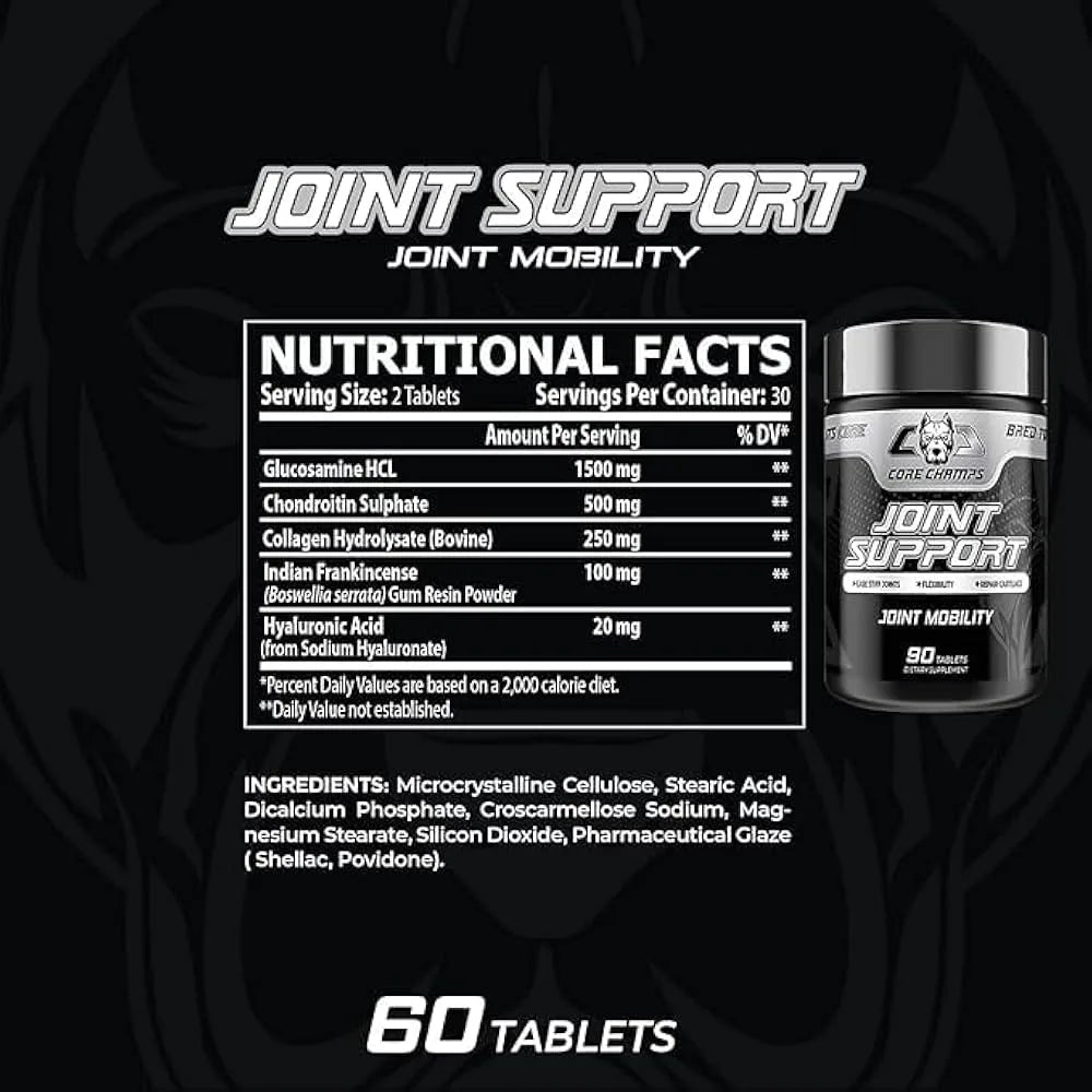 Core Champs Joint Support 90 Tablets Joint strength